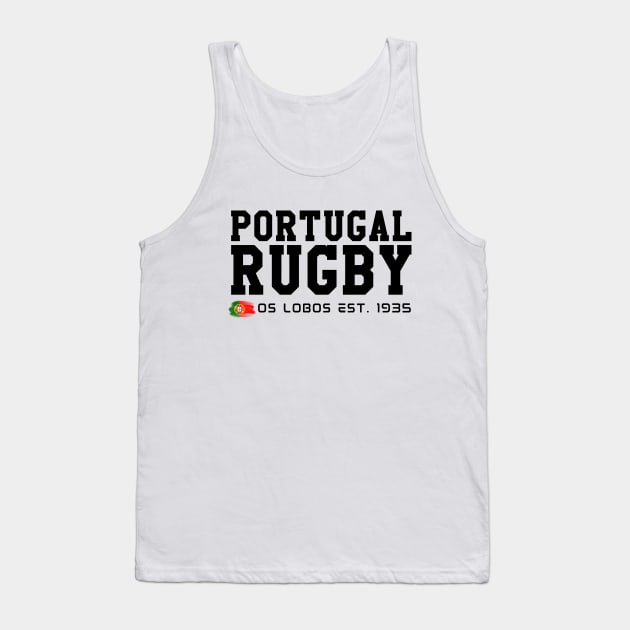 Portugal Rugby, Os Lobos Tank Top by Teessential